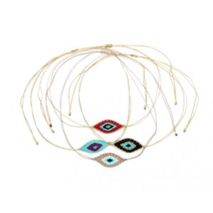 Macrame Eye Necklaces 1