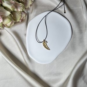 Perseus:Feather:Pendant:gold